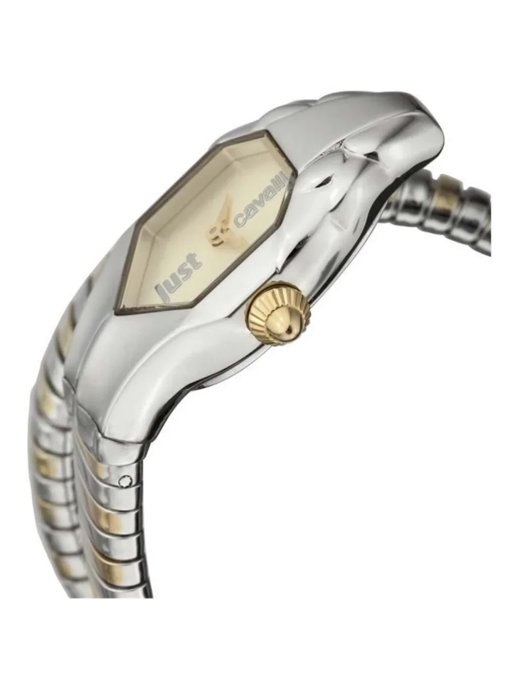 NWT Just Cavalli Glam Chic Septagon Ladies Watch